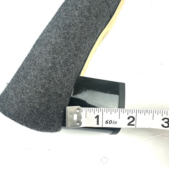 Michael Michael Kors Pauline Flex Mid Pump 6 Charcoal Felt Wool Heels Womens - Picture 10 of 10